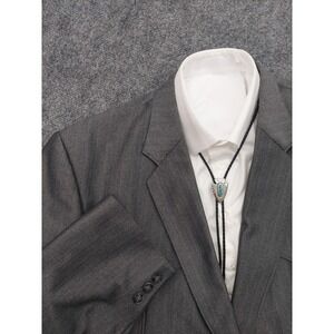 Circle S Blazer Suit Coat Mens 50R Gray Western Rockabilly 2 Button USA Made